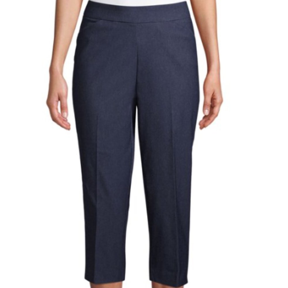 Pants capri navy womens new size XXL(20) 47% polyester  spandex 29% rayon